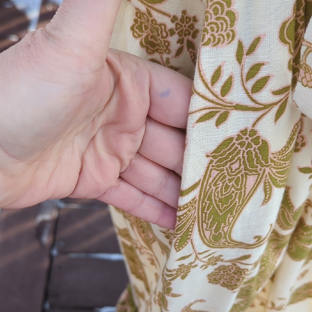 Miss June Wendy Linen Dress Floral Maxi Dress - Picture 6 of 14